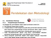 Pendekatan dan Metodologi Sistem Penyediaan Air Minum