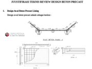 JUSTIFIKASI TEKNIS REVIEW DESIGN BETON PRECAST