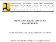 Rencana Keselamatan Konstruksi Jalan Nasional