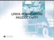 Upaya Peningkatan Pruductivity