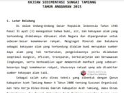 KERANGKA ACUAN KERJA (KAK) KAJIAN SEDIMENTASI SUNGAI