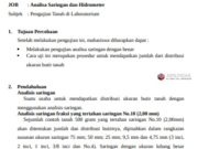 Analisa Saringan dan Hidrometer