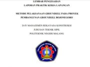 METODE PELAKSANAAN GROUNDSILL PADA PROYEK PEMBANGUNAN GROUNDSILL BOJONEGORO