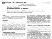 Standard Practice for Probability Sampling Of Materials