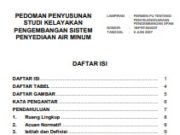 PEDOMAN PENYUSUNAN STUDI KELAYAKAN PENGEMBANGAN SISTEM PENYEDIAAN AIR MINUM