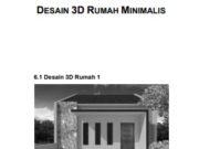 DESAIN 3D RUMAH MINIMALIS