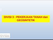 PEKERJAAN TANAH dan GEOSINTETIK