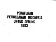 Peraturan Pembebanan Indonesia untuk Gedung 1983