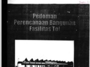 Pedoman Perencanaan Bangunan Fasilitas Tol