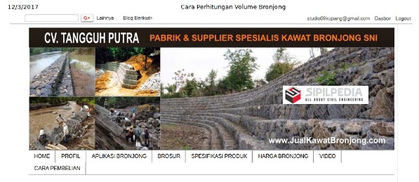 Cara Perhitungan Volume Bronjong Sipilpedia 0173