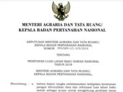 PENETAPAN LUAS LAHAN BAKU SAWAH NASIONAL TAHUN 2018