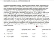 MENGHITUNG JARAK ANTAR KOORDINAT