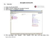 BELAJAR GEOSLOPE