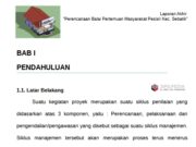 Perencanaan Balai Pertemuan Masyarakat