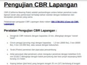 Pengujian CBR Lapangan