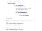 Design Of Concrete Structures – Prof. Dhrubajyoti Sen