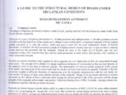 A Guide to the Structural Design Of Road Under Sri Lanka Condition