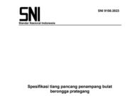 SNI 9156:2023 Spesifikasi tiang pancang penampang bulat berongga prategang