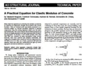 A Practical Equation for Elastic Modulus of Concrete