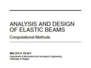 ANALYSIS AND DESIGN OF ELASTIC BEAMS Computational Methods