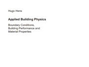 Applied Building Physics_Boundary Conditions, Building Performance and Material Properties
