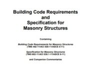Building Code Requirements and Specification for Masonry Structures