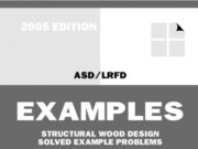 ASD/LRFD Structural Wood Design Solved Example Problems