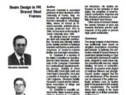 Beam Design in PR Braced Steel Frames