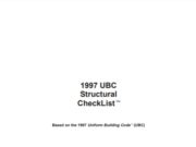 1997 UBC Structural CheckList
