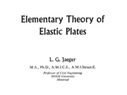 Elementary Theory of Elastic Plates