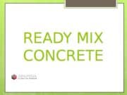 Ready Mix Concrete