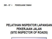 Pekerjaan Tanah Pelatihan Inspektorat Lapangan Pekerjaan Jalan