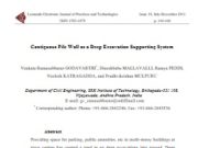 Contiguous Pile Wall as a Deep Excavation Supporting System