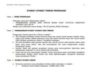 SPESIFIKASI TEKNIS BANGUNAN GEDUNG