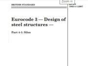 Eurocode 3: Design of steel structures – Part 4-1: Silos