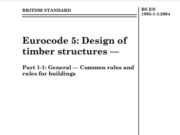Eurocode 5: Design of timber structures – Part 1-1: General – Common rules and rules for buildings