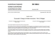 Eurocode 5: Design of timber structures – Part 2: Bridges