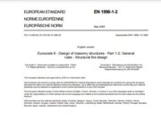 Eurocode 6: Design of masonry structures – Part 1-2: General rules – Structural fire design