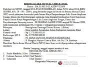 BERITA ACARA MUTUAL CHECK AWAL