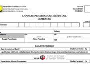 FORM LAPORAN PEMERIKSAAN MENDETAIL JEMBATAN