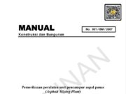 Manual Pemeriksaan Peralatan Unit Pencampur Aspal Panas