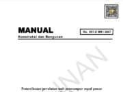 Manual Pemeriksaan Peralatan Unit Pencampur Aspal Panas (Asphalt Mixing Plant) Buku 2 Pemeriksaan Kelaikan Operasi
