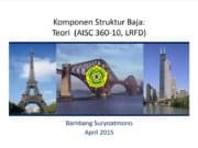 Komponen Struktur Baja : Teori (AISC 380-10, LRFD)