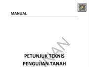 Manual Petunjuk Teknis Pengujian Tanah