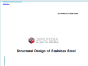 Structural Design of Stainless Steel – SCI P291
