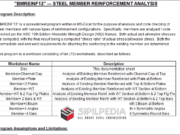 BMREINF13 – STEEL MEMBER REINFORCEMENT ANALYSIS