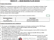 BRGPLT9 – BEAM BEARING PLATE DESIGN