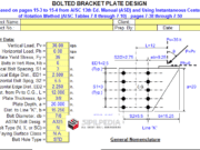 BOLTED BRACKET PLATE DESIGN