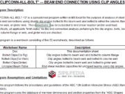 CLIPCONN – ALL BOLT – BEAM END CONNECTION USING CLIP ANGLES