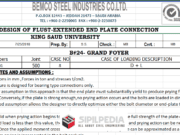 DESIGN OF FLUST – EXTENDED END PLATE CONNECTION